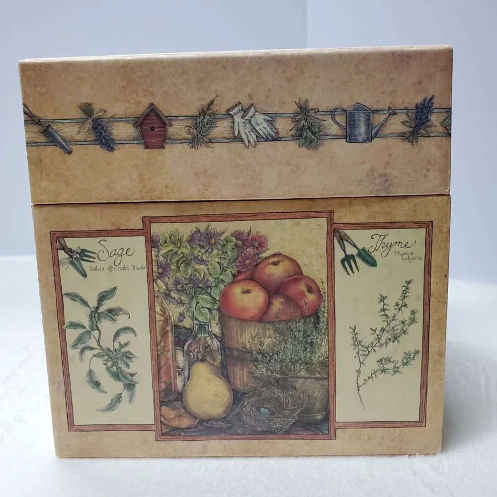 Large Decorative Storage Box Garden Seasonal Herbs Bob's Boxes Gift Box